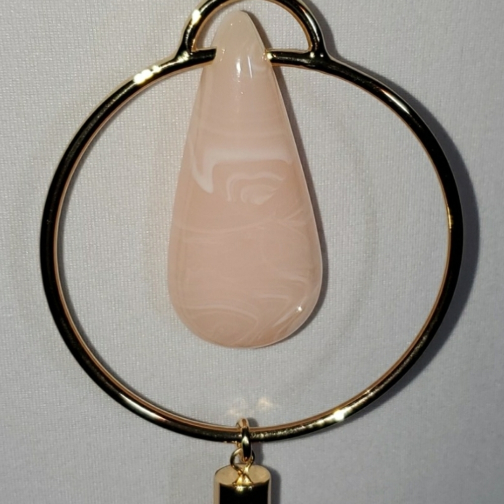 Trina Turk Circle Gem Tassel Necklace - Picture 6 of 7